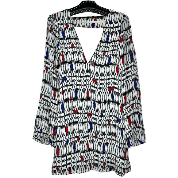 Stone Cold Fox Kloss Printed Silk Dress 2 - Picture 2 of 13